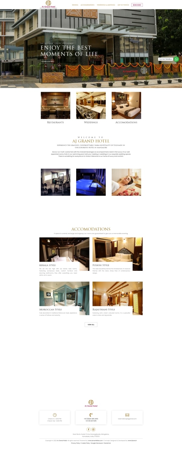 Aj grand home page